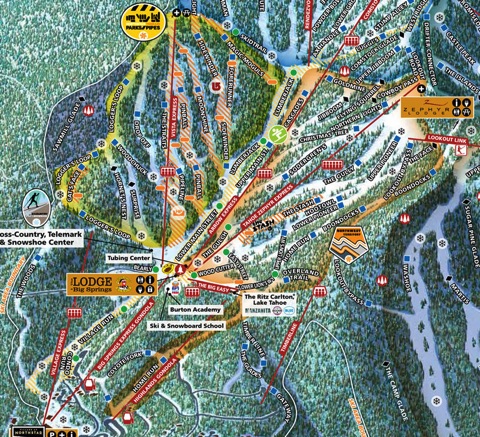 northstar ski resort map